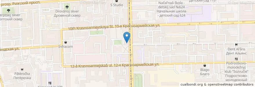 Mapa de ubicacion de Пышки пирожки en Russia, Northwestern Federal District, Leningrad Oblast, Saint Petersburg, Адмиралтейский Район.