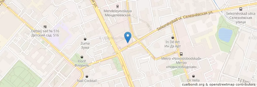 Mapa de ubicacion de Берлога en روسيا, Центральный Федеральный Округ, Москва, Центральный Административный Округ, Тверской Район.