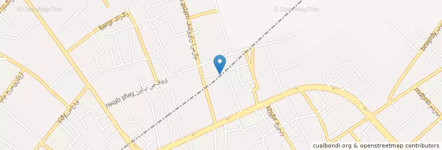 Mapa de ubicacion de آباده en İran, Fars Eyaleti, شهرستان آباده, بخش مرکزی, دهستان بیدک, آباده.
