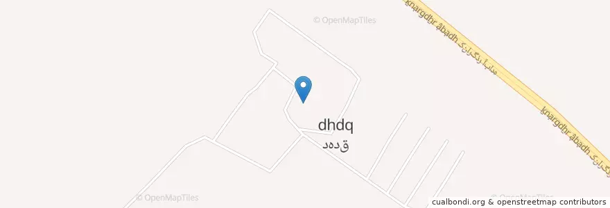 Mapa de ubicacion de دهدق en إیران, محافظة فارس, شهرستان آباده, بخش مرکزی, دهستان بیدک, دهدق.