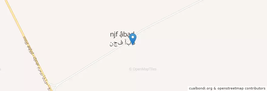 Mapa de ubicacion de نجف‌آباد en Irão, استان فارس, شهرستان آباده, بخش مرکزی, دهستان بیدک, نجف‌آباد.