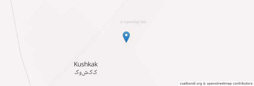 Mapa de ubicacion de کوشکک en Irão, استان فارس, شهرستان آباده, بخش مرکزی, دهستان بیدک, کوشکک.