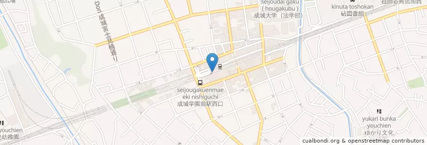 Mapa de ubicacion de 箱根そば en Japonya, 東京都, 世田谷区.