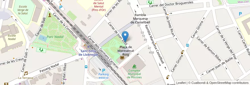 Mapa de ubicacion de 111 Torre del Roser en إسبانيا, كتالونيا, برشلونة, Baix Llobregat, Sant Feliu De Llobregat.