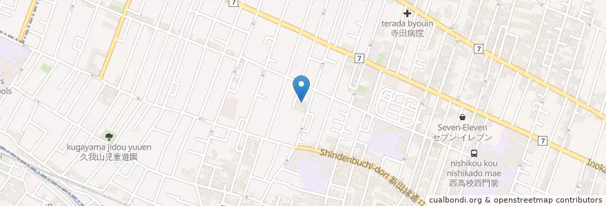 Mapa de ubicacion de 杉並区高井戸駅前事務所宮前分室 en Jepun, 東京都, 杉並区.