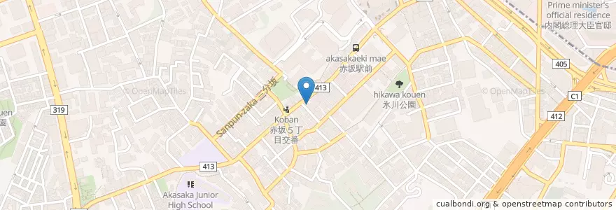 Mapa de ubicacion de GRAR VJR en 일본, 도쿄도, 미나토.