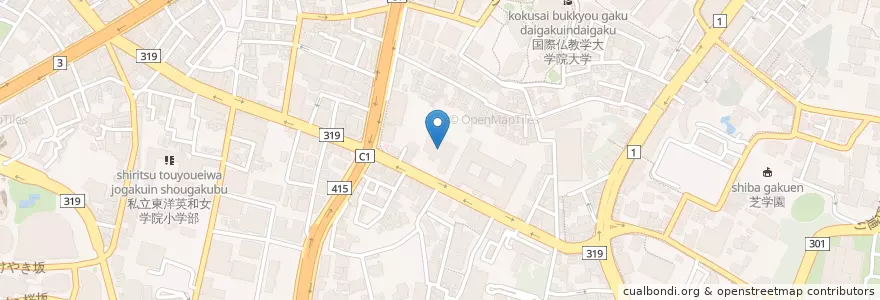 Mapa de ubicacion de 外務省飯倉公館 en 일본, 도쿄도, 미나토.