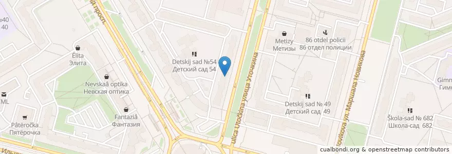 Mapa de ubicacion de Эдифарм №17 en Russland, Föderationskreis Nordwest, Oblast Leningrad, Sankt Petersburg, Приморский Район, Округ Озеро Долгое.