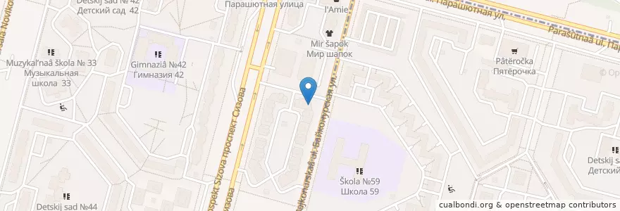Mapa de ubicacion de Озерки en Russia, Northwestern Federal District, Leningrad Oblast, Saint Petersburg, Приморский Район, Округ Озеро Долгое.