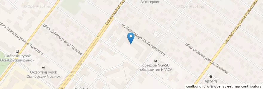 Mapa de ubicacion de Банкомат Номос-Банк en روسيا, Сибирский Федеральный Округ, نوفوسيبيرسك أوبلاست, Городской Округ Новосибирск.