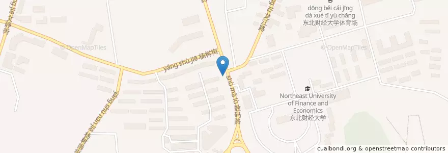 Mapa de ubicacion de 中信银行 en الصين, لياونينغ, مدينة داليان, 沙河口区, 黑石礁街道.