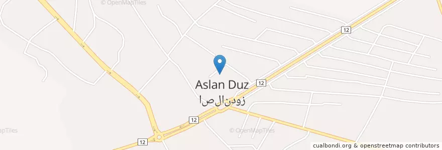 Mapa de ubicacion de شهر اصلاندوز en إیران, محافظة أردبيل, بخش اصلاندوز, اصلاندوز, مرز حکومتی, شهر اصلاندوز.