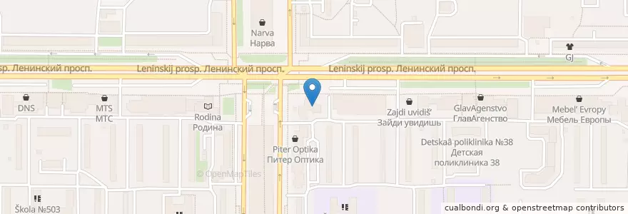 Mapa de ubicacion de Sberbank en Russia, Northwestern Federal District, Leningrad Oblast, Saint Petersburg, Кировский Район, Округ Княжево.