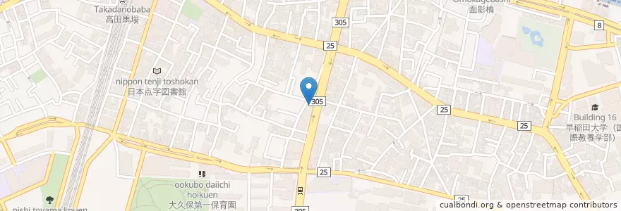 Mapa de ubicacion de マツダレンタカー en Japan, 東京都, 新宿区.