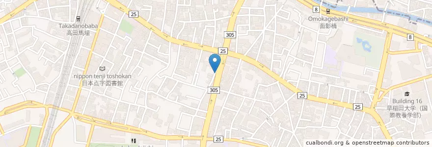 Mapa de ubicacion de 手打ちそば もり en 日本, 東京都, 新宿区.