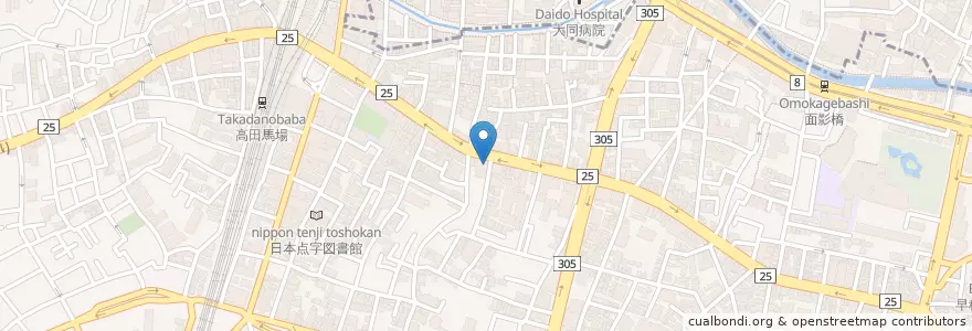 Mapa de ubicacion de クスリの龍生堂 en اليابان, 東京都, 新宿区.