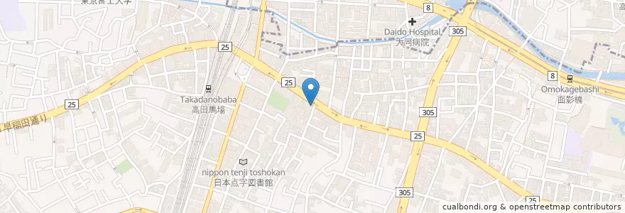 Mapa de ubicacion de スターバックス en 日本, 東京都, 新宿区.