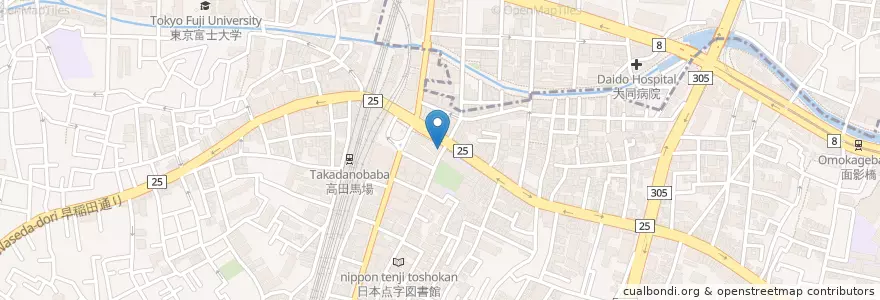 Mapa de ubicacion de 漢方薬 モグサヤ高橋保寿堂 en Japan, Tokio, 新宿区.