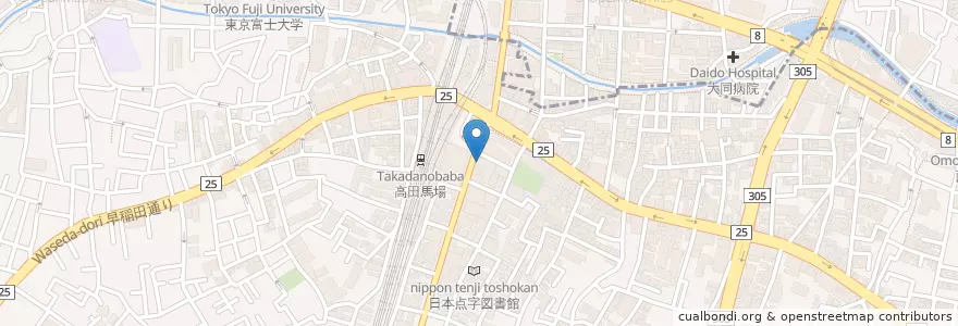 Mapa de ubicacion de 三井住友銀行 en اليابان, 東京都, 新宿区.