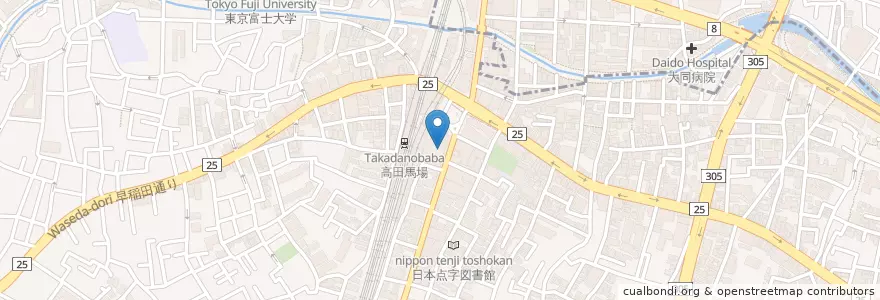 Mapa de ubicacion de くいもの屋 れん en Japonya, 東京都, 新宿区.