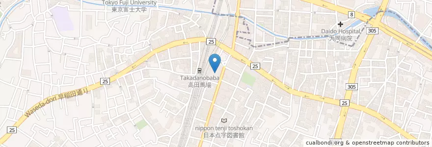 Mapa de ubicacion de ビーサイド en Japão, Tóquio, 新宿区.