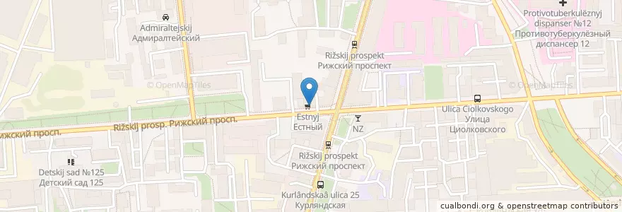Mapa de ubicacion de Фармакор en Rusia, Северо-Западный Федеральный Округ, Óblast De Leningrado, San Petersburgo, Адмиралтейский Район.