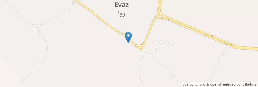 Mapa de ubicacion de اوز en Irão, استان فارس, شهرستان اوز, اوز, بخش مرکزی, دهستان اوز.