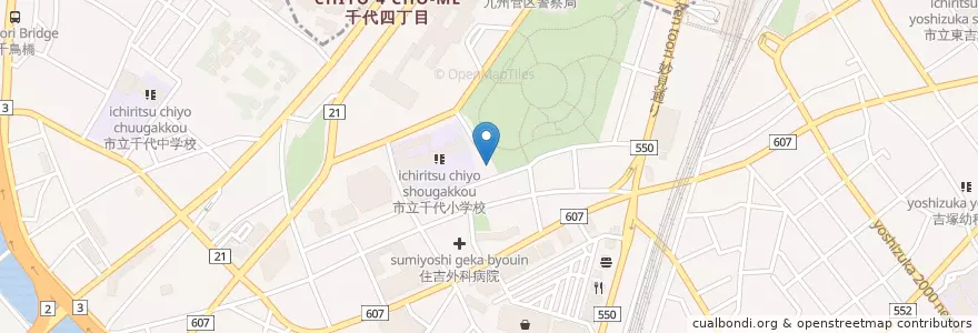 Mapa de ubicacion de 十日恵比寿神社 (Toka Ebisu Jinja Shrine) en Япония, Фукуока, 福岡市, 博多区.