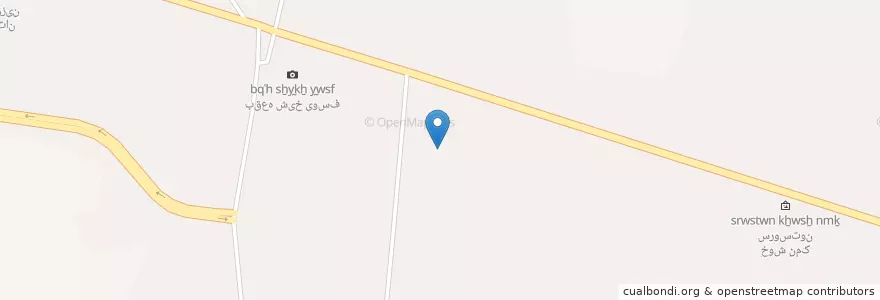 Mapa de ubicacion de سروستان en إیران, محافظة فارس, شهرستان سروستان, بخش مرکزی, دهستان سروستان, سروستان.
