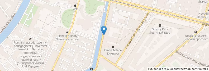 Mapa de ubicacion de Евразия en Rusland, Северо-Западный Федеральный Округ, Oblast Leningrad, Sint-Petersburg, Центральный Район, Округ № 78.