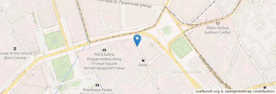 Mapa de ubicacion de ВТБ en Russia, Distretto Federale Centrale, Москва, Центральный Административный Округ, Тверской Район.