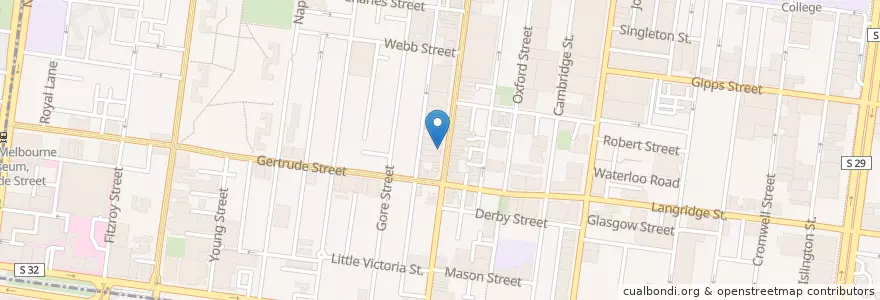 Mapa de ubicacion de Sircuit en Australia, Victoria, City Of Yarra.