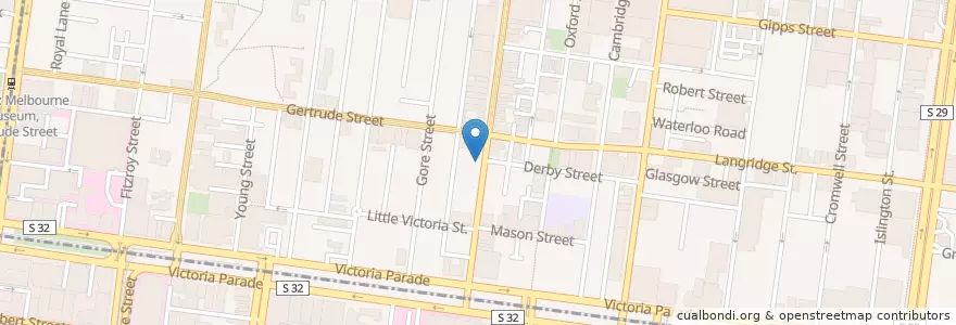 Mapa de ubicacion de La Niche en Australië, Victoria, City Of Yarra.