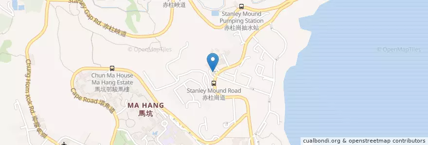 Mapa de ubicacion de Esso en China, Cantão, Hong Kong, Ilha De Hong Kong, Novos Territórios, 南區 Southern District.