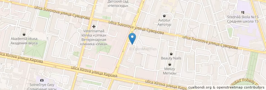 Mapa de ubicacion de Росбанк en 러시아, Центральный Федеральный Округ, Калужская Область, Городской Округ Калуга.