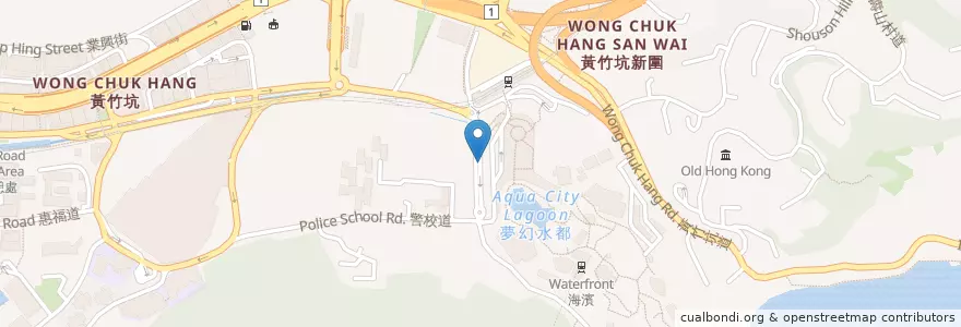 Mapa de ubicacion de 海洋公園 Ocean Park en China, Guangdong, Hongkong, Hong Kong Island, New Territories, 南區 Southern District.