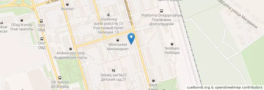 Mapa de ubicacion de Мировой судья en Rusland, Centraal Federaal District, Oblast Moskou, Городской Округ Долгопрудный.