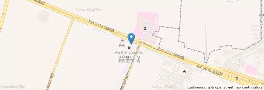 Mapa de ubicacion de McDonald‘s en China, Hubei, Wuhan, Wuchang, 中南路街道.