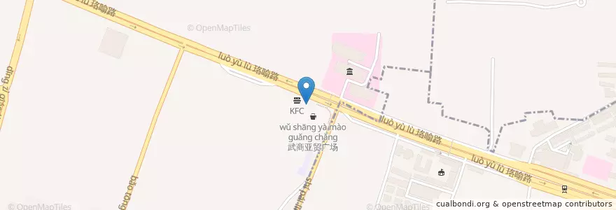 Mapa de ubicacion de 亚贸兴汇影城 en 中国, 湖北省, 武汉市, 武昌区, 中南路街道.