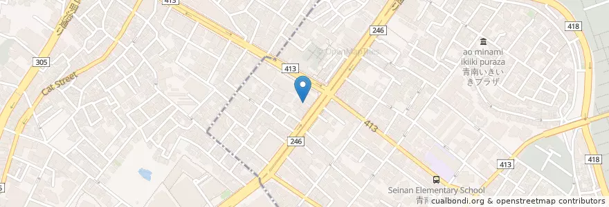 Mapa de ubicacion de 東方見聞録 en 日本, 東京都, 渋谷区.