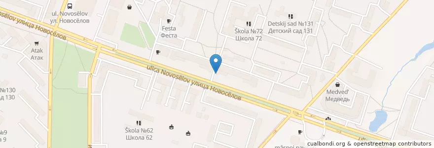 Mapa de ubicacion de Аптека №181 en Rússia, Distrito Federal Central, Рязанская Область, Городской Округ Рязань.