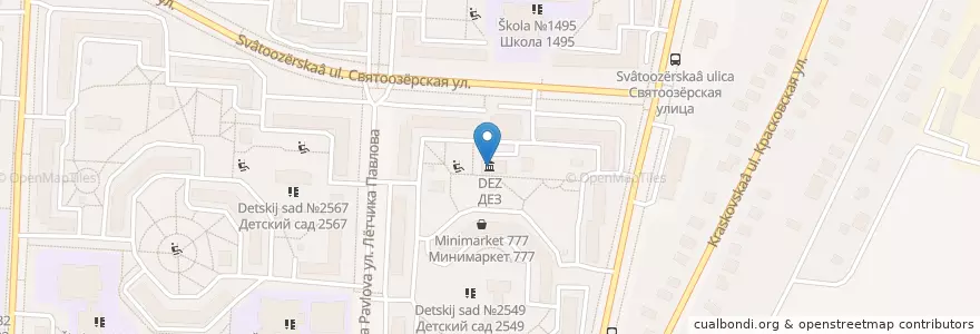 Mapa de ubicacion de ДЕЗ en 러시아, Центральный Федеральный Округ, Москва, Восточный Административный Округ, Район Косино-Ухтомский.