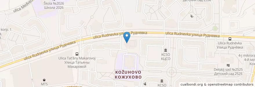 Mapa de ubicacion de Поликлиника №78 en ロシア, 中央連邦管区, モスクワ, Восточный Административный Округ, Район Косино-Ухтомский.