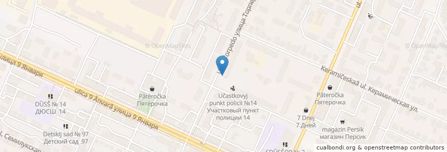 Mapa de ubicacion de Пивная №6 Объединенные частные пивоварни en Russia, Central Federal District, Voronezh Oblast, Voronezh.