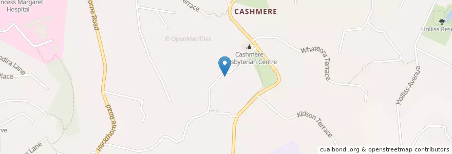 Mapa de ubicacion de Spreydon-Cashmere Community en New Zealand / Aotearoa, Canterbury, Christchurch City, Halswell-Hornby-Riccarton Community, Spreydon-Cashmere Community.