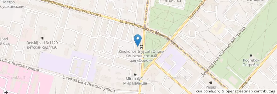 Mapa de ubicacion de Ригла en Russie, District Fédéral Central, Moscou, Северо-Восточный Административный Округ, Бабушкинский Район.