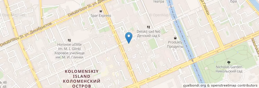 Mapa de ubicacion de Евразия en Russland, Föderationskreis Nordwest, Oblast Leningrad, Sankt Petersburg, Адмиралтейский Район.