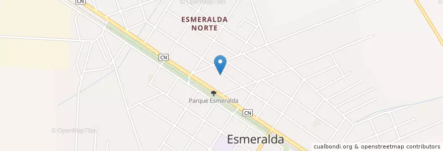 Mapa de ubicacion de Pueblo de Esmeralda en 쿠바, Camagüey, Esmeralda, Pueblo De Esmeralda.