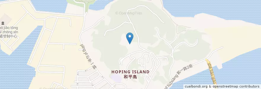 Mapa de ubicacion de 天顯宮 en Taiwan, Taiwan Province, Keelung, Zhongzheng.