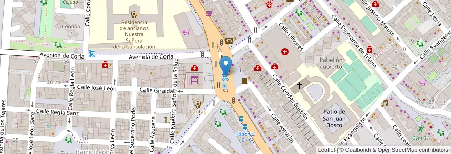 Mapa de ubicacion de 113 Plaza San Martín de Porres en Espanha, Andaluzia, Sevilla, Sevilla.